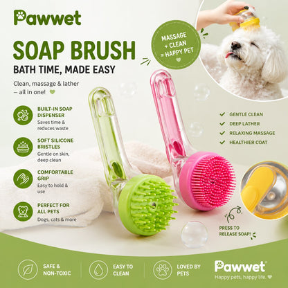 Pawwet 2-in-1 Pet Bath Brush